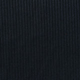 Polyester Stretch Rib Knit Fabric, 236 gsm, 165 cm — Navy