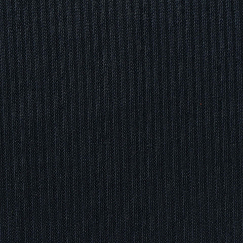 Polyester Stretch Rib Knit Fabric, 236 gsm, 165 cm — Navy