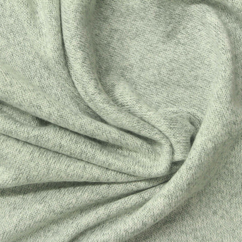 Light Grey Marl Chunky Knit, Viscose-Poly, 188 gsm