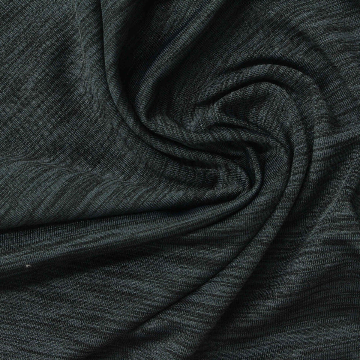 Dark Grey Marl Jersey Knit, Polyester, 200 gsm, 160 cm