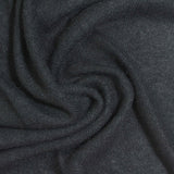 Viscose Polyester Stretch Chunky Knit Fabric, 220 gsm, 150 cm — Black