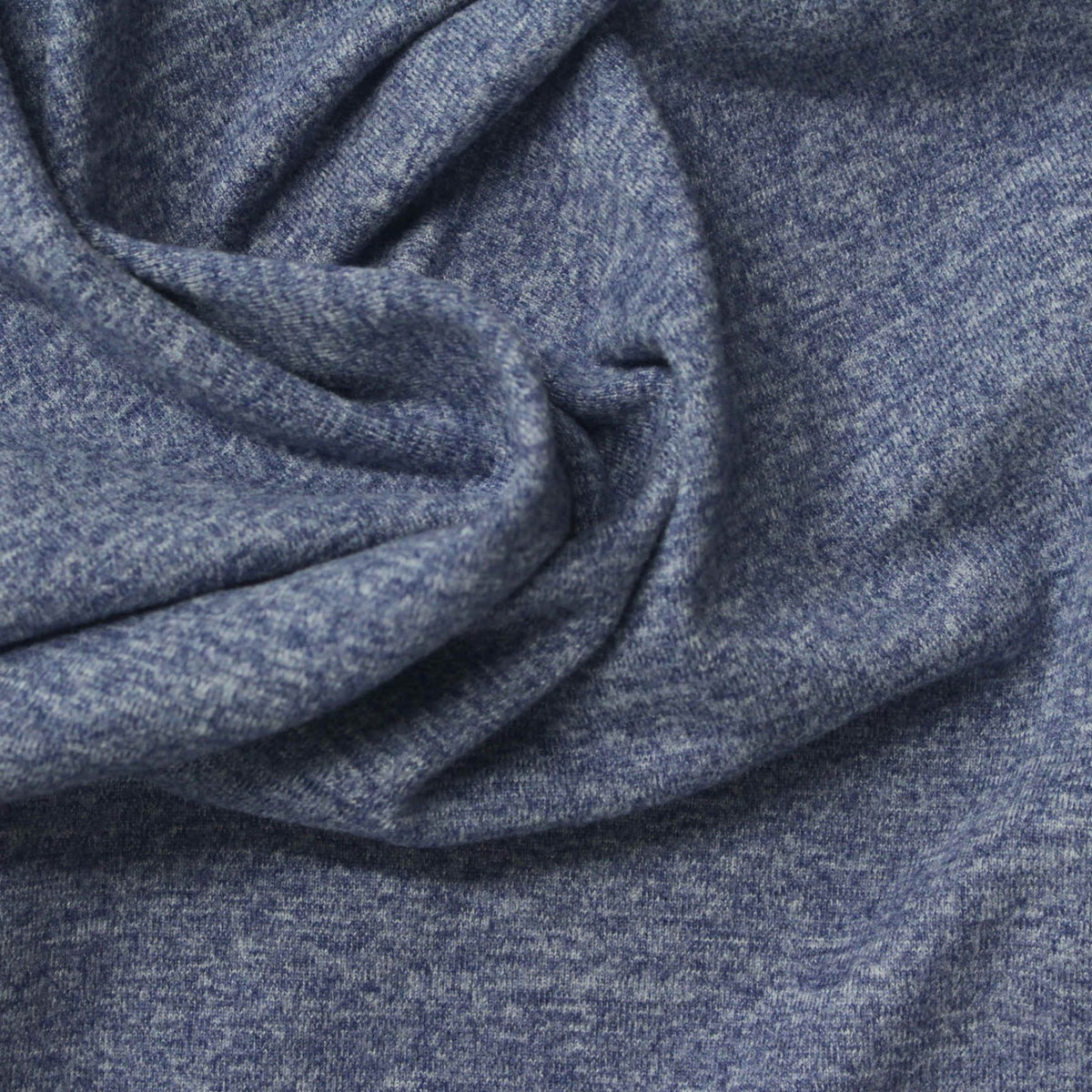 Blue Marl Knit, Polyester, 210 gsm