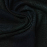 Dark Green Plaid Knit, Poly-Viscose