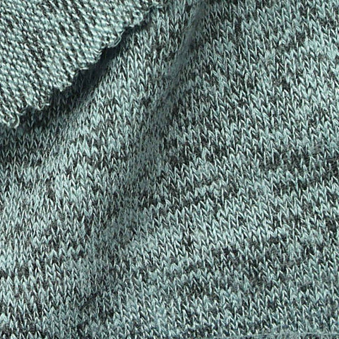 Teal Heather Chunky Knit, Viscose-Poly