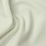 Polyester Stretch Linen-Look Fabric, 462 gsm, 163 cm — White