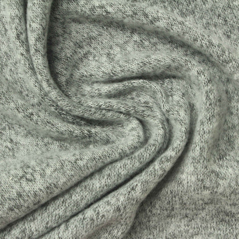 Heather Grey Marl Knit, Polyester, 180 gsm