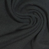 Cotton Polyester French Terry Fabric, 240 gsm, 180 cm — Black