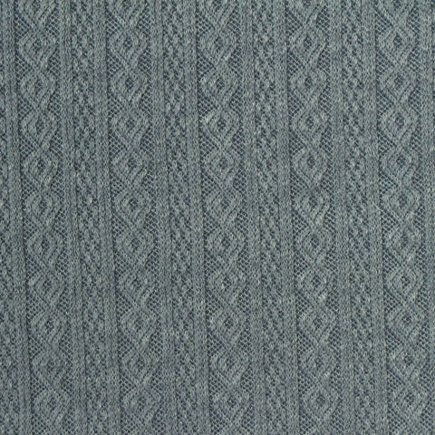 Blue-Grey Vertical-Stripe Jacquard, Polyester