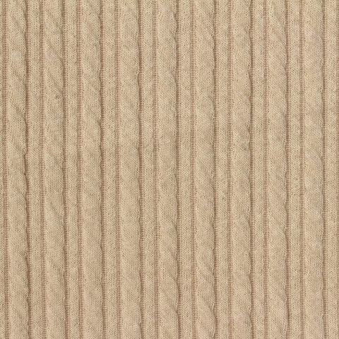 Jacquard 100% Polyester Knit Fabric, 290 gsm, 150 cm — Beige
