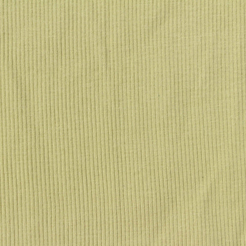 Cotton Stretch Rib Knit Fabric, 280 gsm, 130 cm — Khaki, ref EF-261441
