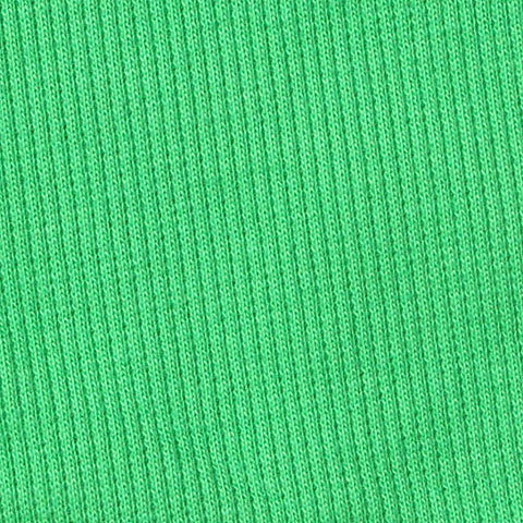 Cotton Stretch Rib Knit Fabric, 320 gsm, 115 cm — Green