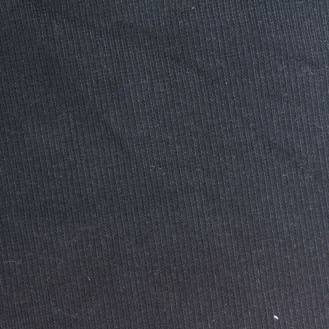Cotton Stretch Rib Knit Fabric, 380 gsm, 120 cm — Navy