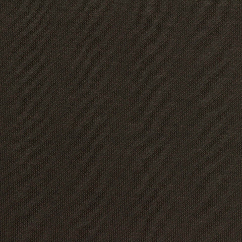 Brushed Polyester Cotton Interlock Knit Fabric, 270 gsm, 190 cm — Brown
