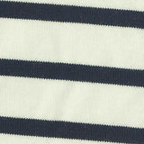 Navy Horizontal-Stripe Jersey Knit, Cotton — texture