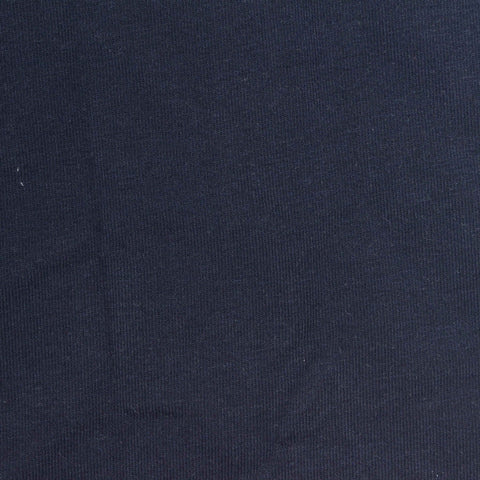 Polyester Cotton Stretch French Terry Fabric, 260 gsm, 175 cm — Navy, ref EF-261468