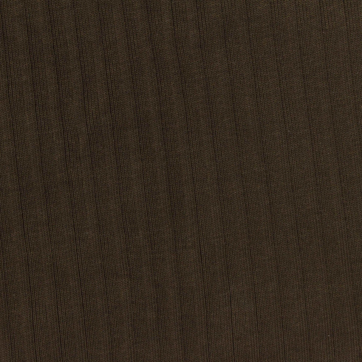 Cotton Stretch Rib Knit Fabric, 280 gsm, 170 cm — Brown