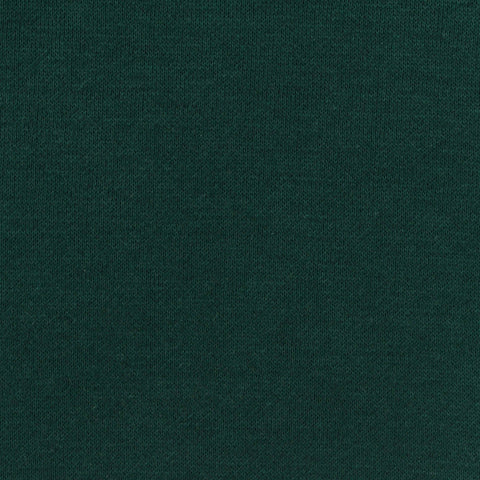 Brushed Polyester Cotton Interlock Knit Fabric, 270 gsm, 190 cm — Green