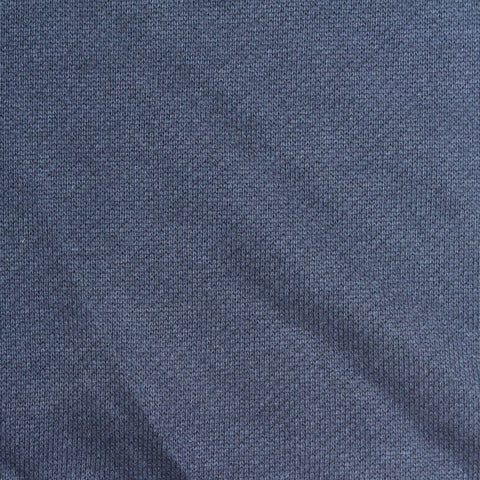 Heathered Blue Marl French Terry, Poly-Cotton, 240 gsm