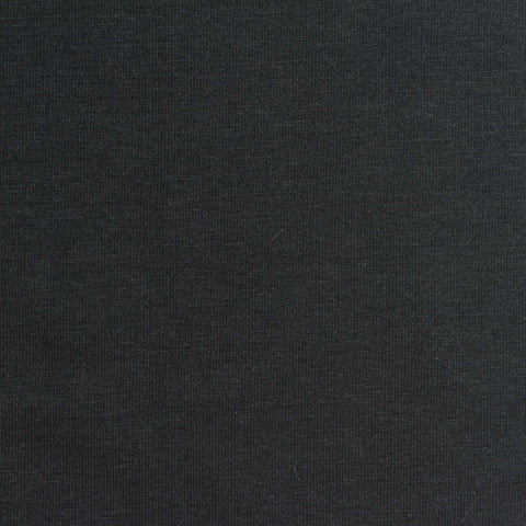 Cotton Polyester Stretch Jersey Knit Fabric, 160 gsm, 180 cm — Black