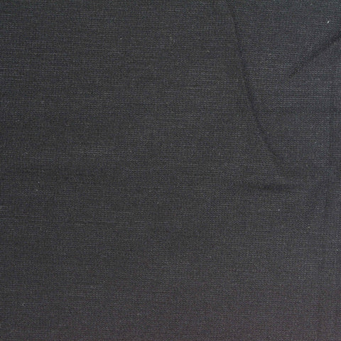 Viscose Nylon Stretch Ponte Knit Fabric, 180 gsm, 155 cm — Black