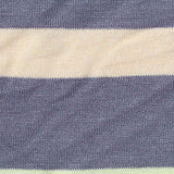 Blue Horizontal-Stripe Jersey Knit, Viscose — texture