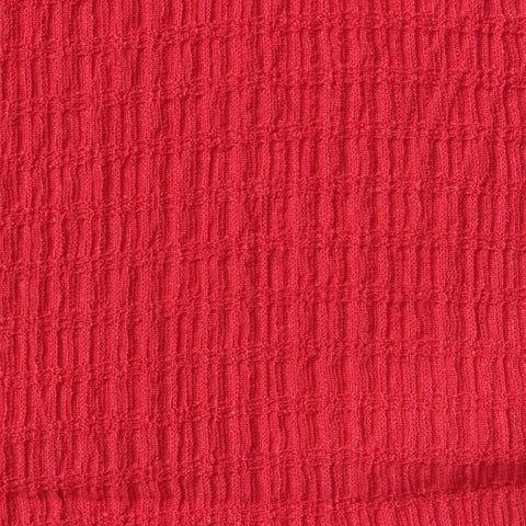 Polyester Stretch Crepe Fabric, 175 gsm — Red