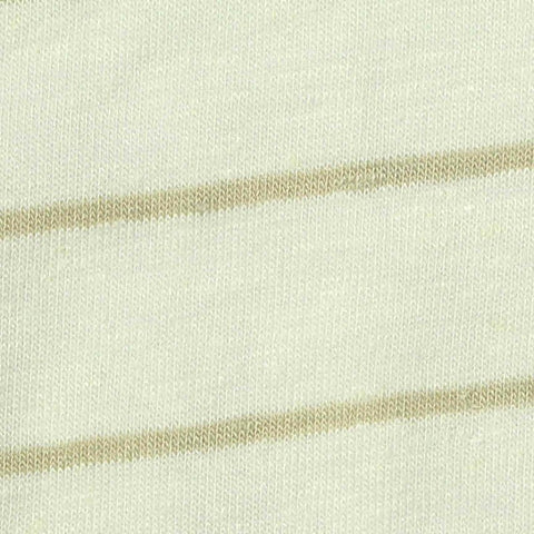 Tan Horizontal-Stripe Jersey Knit, Viscose