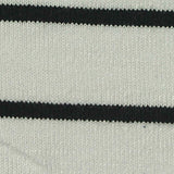 Black Horizontal-Stripe Chunky Knit, Poly-Viscose — texture