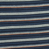 Navy Horizontal-Stripe Waffle Knit, Viscose-Poly