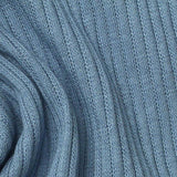 Rib Knit Fabric, 229 gsm, 108 cm — Blue — texture