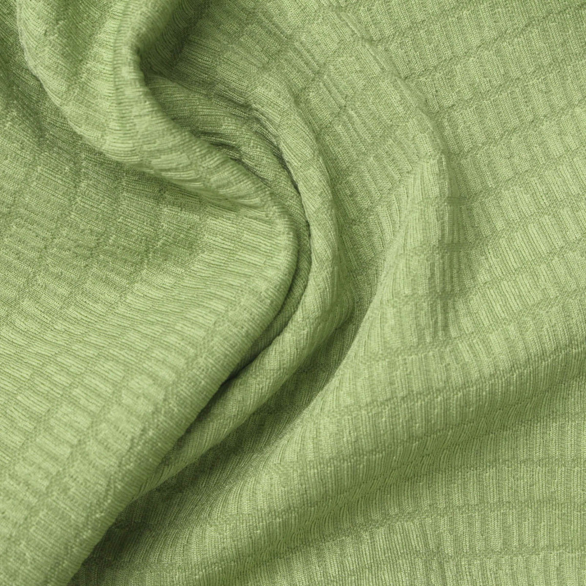 Green Small-Grid Jacquard, Polyester