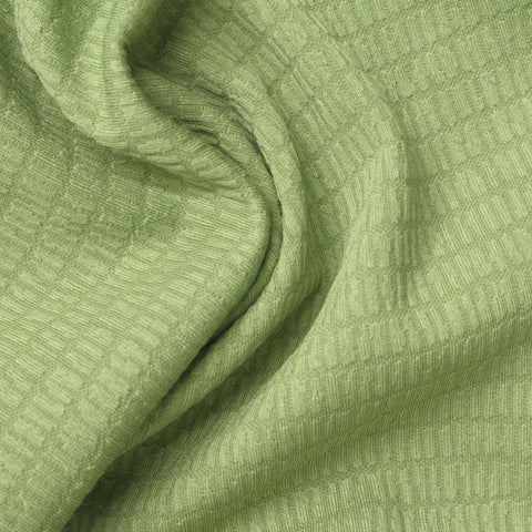 Green Small-Grid Jacquard, Polyester