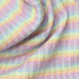 Purple Rainbow Jacquard, Cotton-Poly