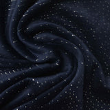 Silver Dots Velvet, Polyester
