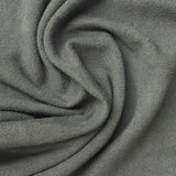 Brushed Polyester Stretch Chunky Knit Fabric, 220 gsm, 155 cm — Grey