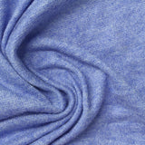 Light Blue Heathered-Marl Chunky Knit, Viscose-Poly