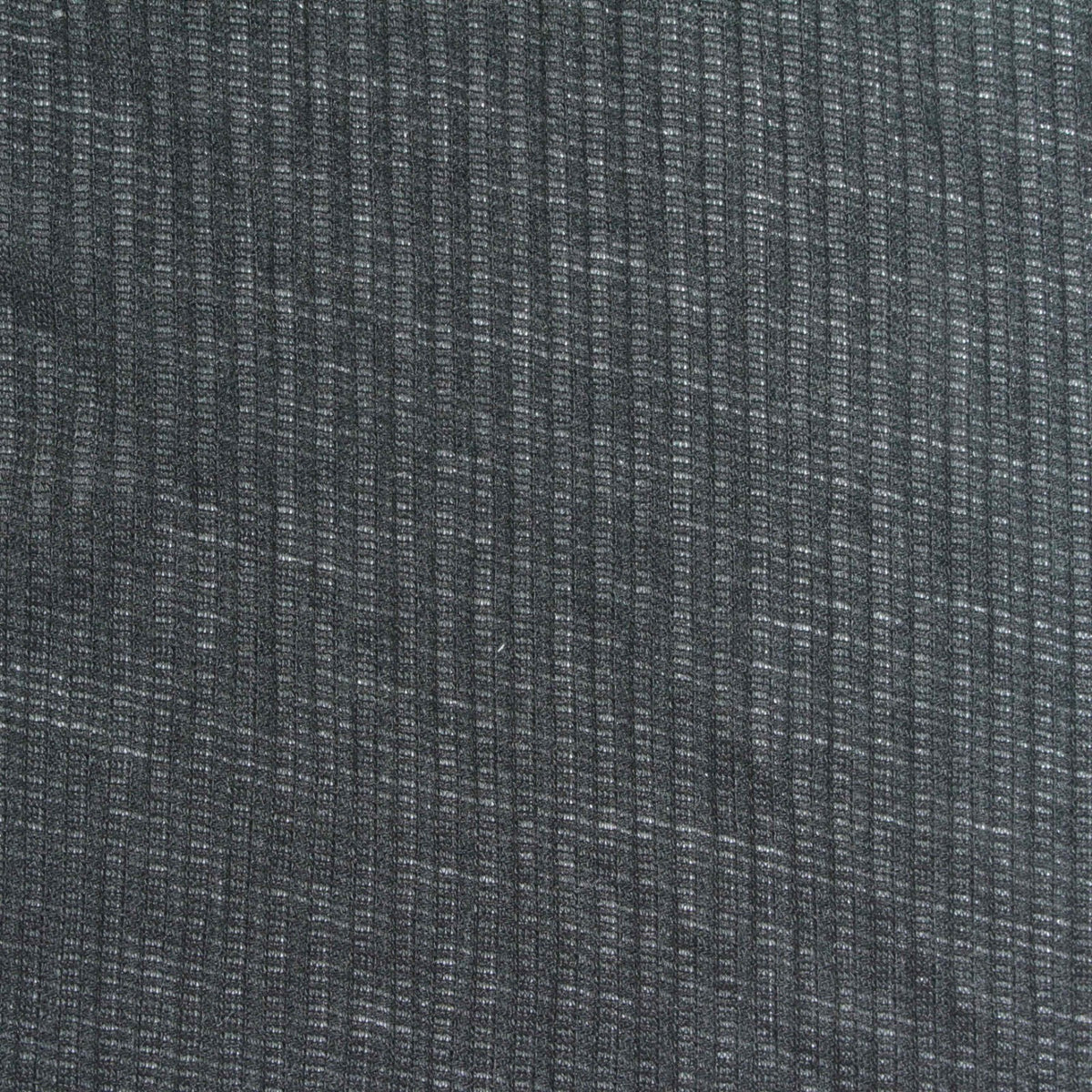 Dark Grey Marl Rib Knit, Polyester, 110 gsm