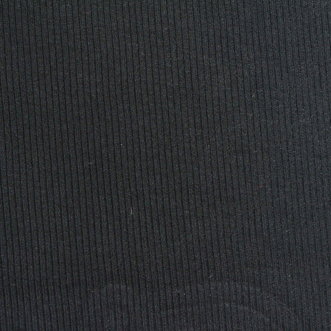 Viscose Stretch Rib Knit Fabric, 260 gsm, 130 cm — Grey