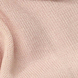 Polyester Stretch Chunky Knit Fabric, 190 gsm, 150 cm — Pink — texture