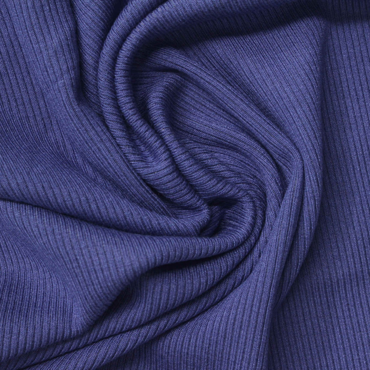 Viscose Stretch Rib Knit Fabric, 280 gsm, 130 cm — Navy, ref EF-261653