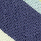 Dark Blue Diagonal-Stripe Rib Knit, Viscose — texture