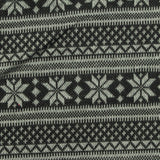 Black Geometric Jacquard, Polyester