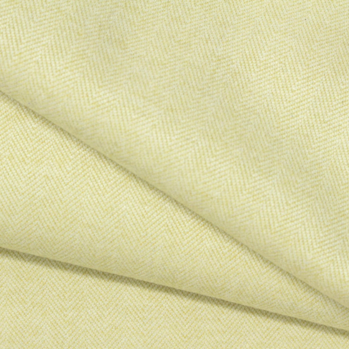 Pale Yellow Herringbone Knit, Poly-Viscose