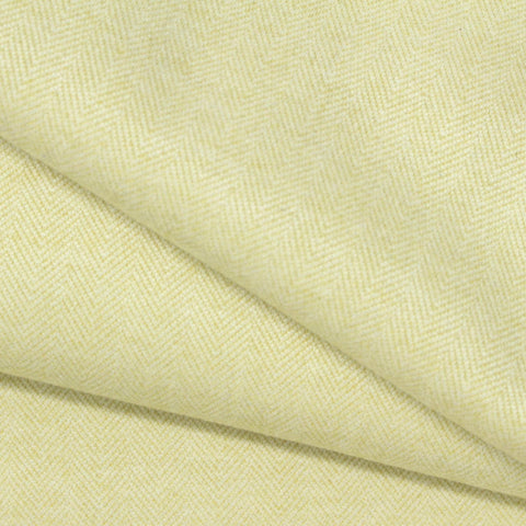 Pale Yellow Herringbone Knit, Poly-Viscose