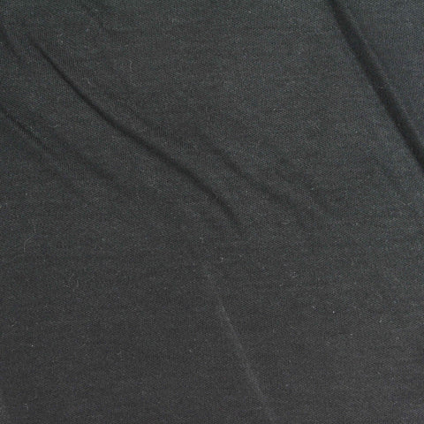 100% Cotton Interlock Knit Fabric, 195 gsm, 150 cm — Black