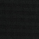 Black Tone-on-Tone Grid Jacquard, Polyester