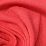 Polyester Viscose Stretch French Terry Fabric, 240 gsm, 160 cm — Red — texture