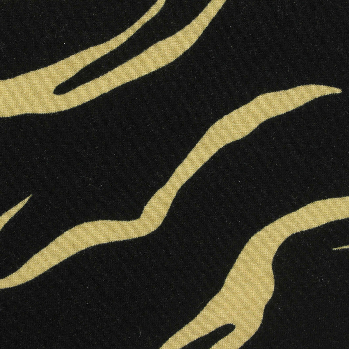 Black Zebra French Terry, Cotton-Modal