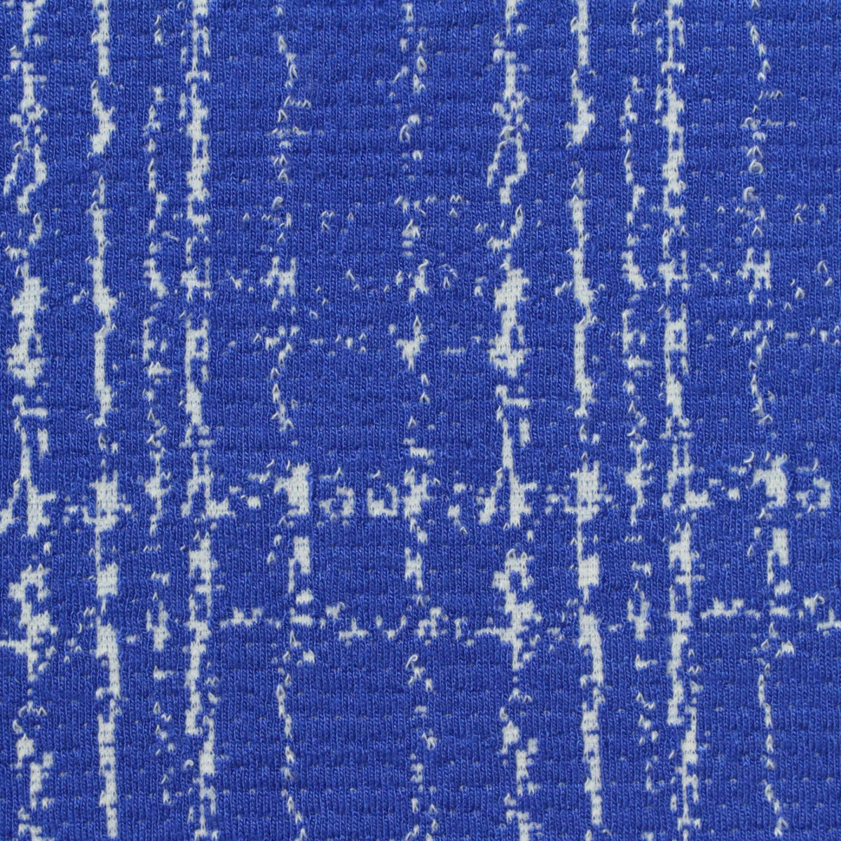 Blue Grid Jacquard, Viscose-Poly