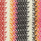 Multicolor Vertical-Stripe Lace, Polyester — texture